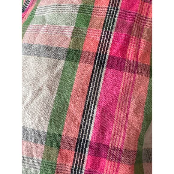 Coogi Toddler 2T Plaid Shirt Pink Green Studded Y2K  Patch Grunge Western Punk - Picture 9 of 9